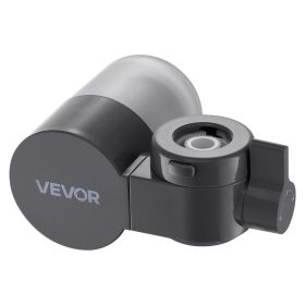 VEVOR Faucet Mount Water Filter, Horizontal Water Purifier for Sink Tap, Carbon Fiber Filter, Removes Chlorine Lead with 3 Filters