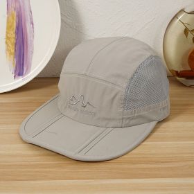 Outdoor Sunshade Baseball Cap Unisex Rainproof Waterproof Quick-drying Folding Hat Women Men's Fishing Sunscreen Baseball Cap New Year Presents C (Color: Rose Red)