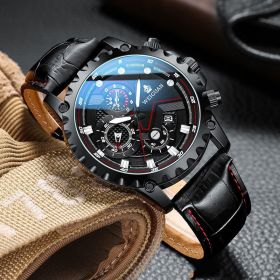 Men's Automatic Mechanical Watch Trend (style: Silver steel black)
