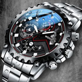 Men's Automatic Mechanical Watch Trend (style: Black steel black)