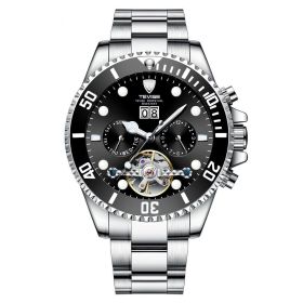 Men's Tourbillon Water Ghost Watch Mechanical Watch (Color: Black)